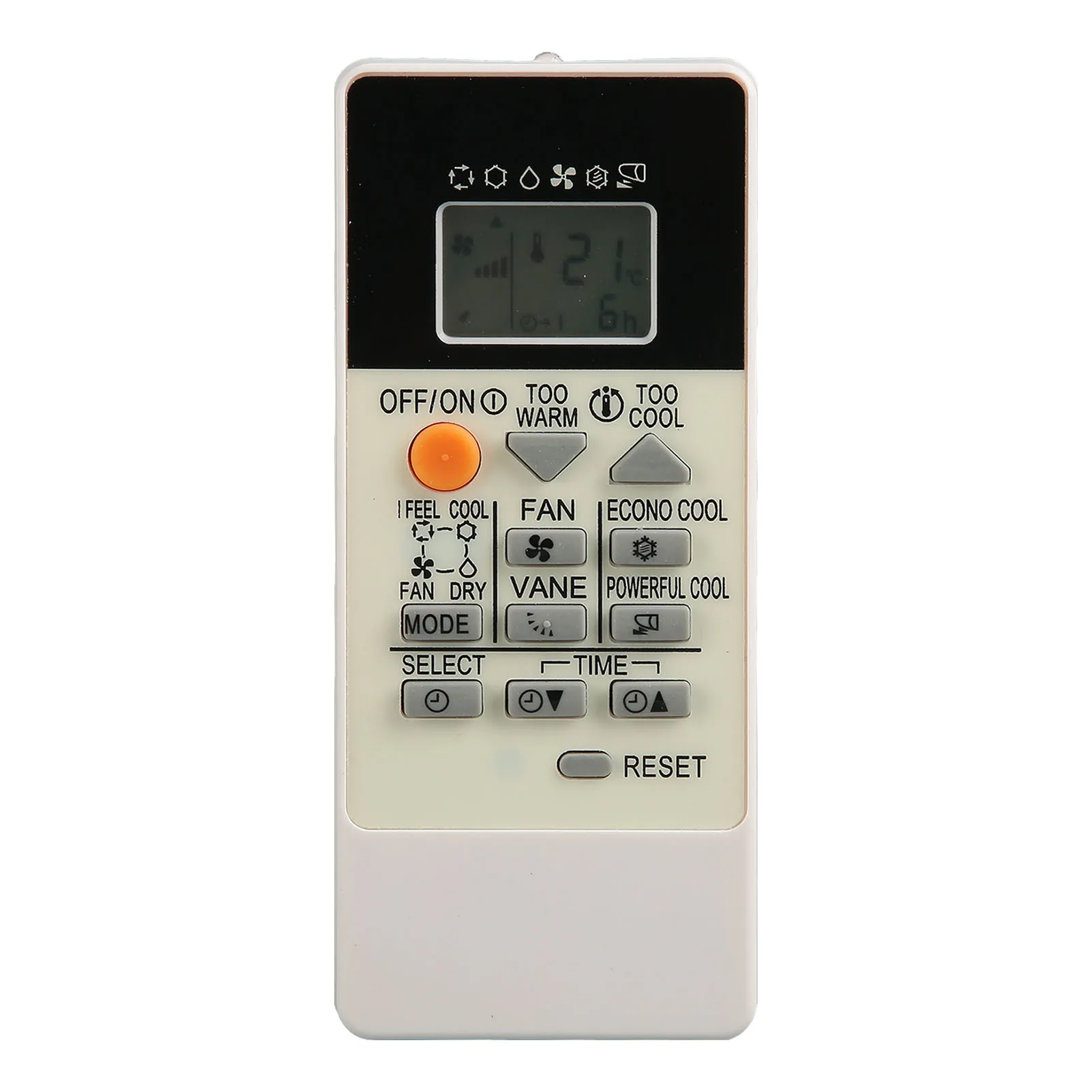 Protable Remote Control Replacement Sensitive Buttons Small Smart Air Conditioner Controller for RU18A Home Battery Not Included