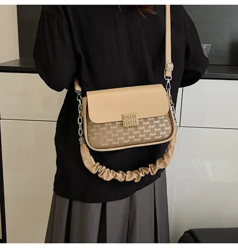 

Popular Ladies Messenger Bag, Leather Crossbody Handbag Shoulder Style, Luxury Brand Famous Designer Elegant Classic