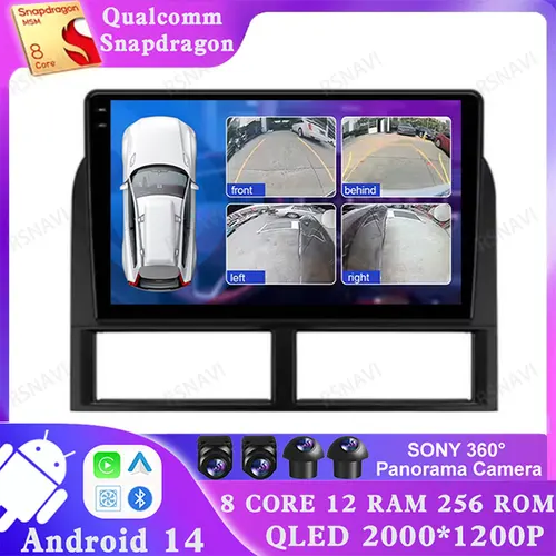 Android 14カーラジオ,4G,LTE, 5G,wifi,ビデオプレーヤー,BT,カーラジオ,DSP,CarPlay,ステレオ,ジープグランドチェロキーii WJ (1998-2004) 用