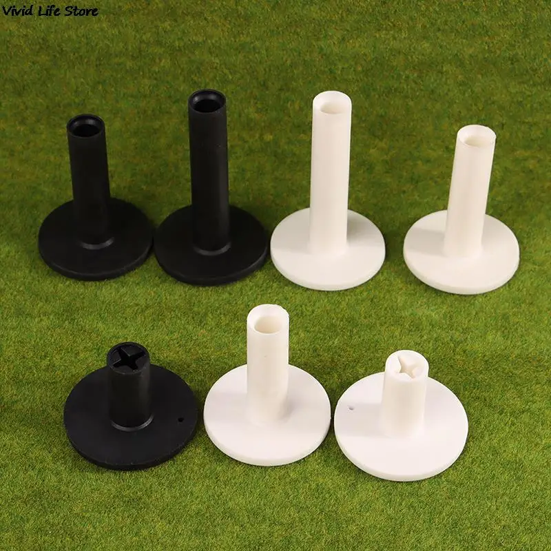 

1Pc Durable Rubber Golf Tees Holder for Golf Driving Range Tee Practice 4 Heights Ball Holder for Driving Ranges Mats Practice