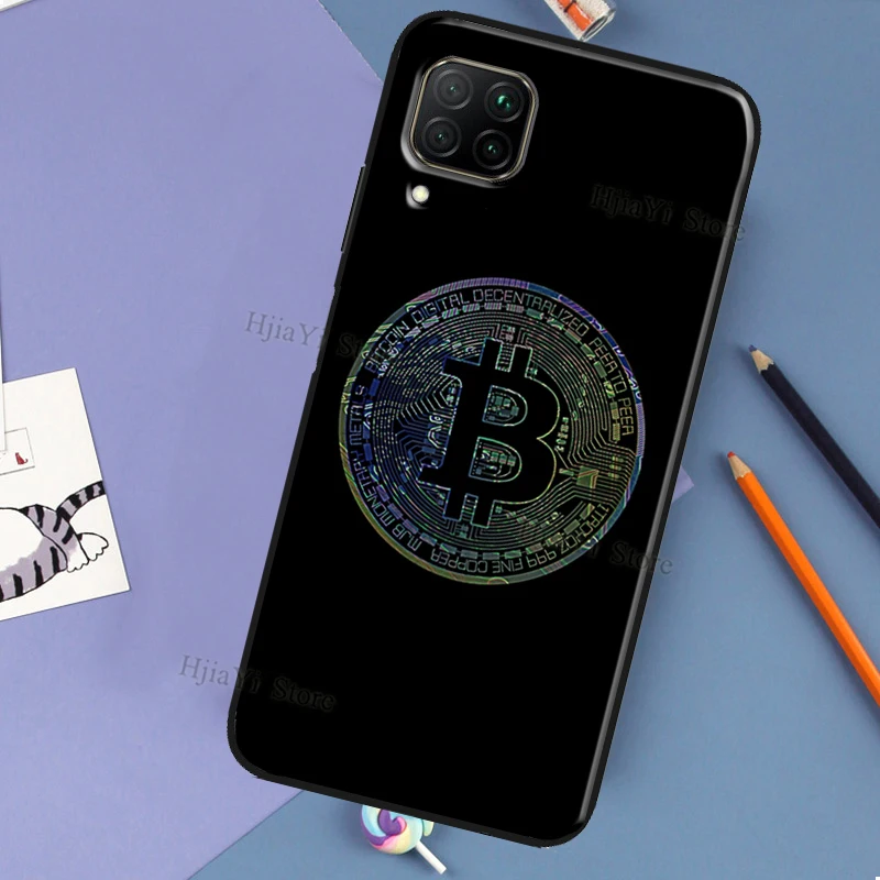 Bitcoins Coin Case For Huawei P60 P40 P20 P30 Pro Nova 5T 9 P Smart Honor X8 X9a 50 70 Magic 5 Lite Cover