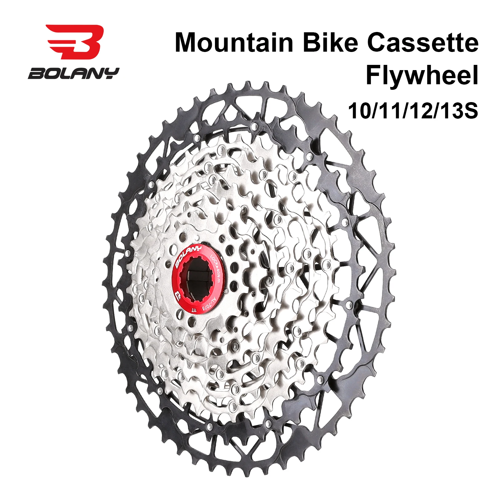 

BOLANY Bicycle Cassette 10/11/12/13 Speed Steel HG MTB Freewheel Ultra Light Hollow Gear Compatible For SHIMANO/SRAM Systems