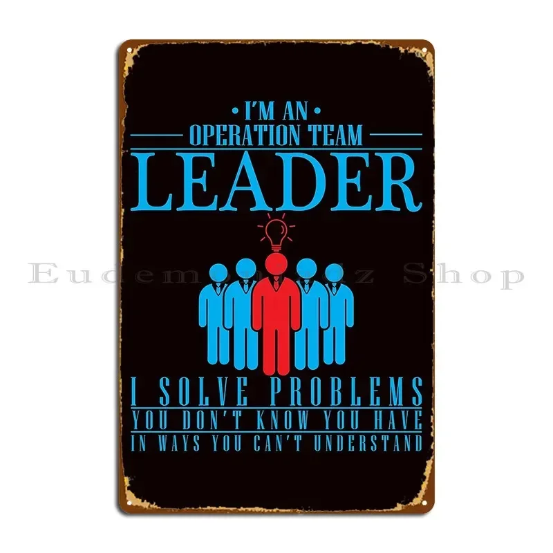 Chef Team Leader Problem Solver Metal Plaque Poster Home Iron Funny Painting Cinema Tin Sign Poster