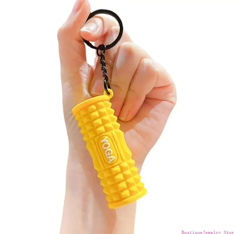 E1PE Mini PVC Yoga Roller Charm Perfect For Sports Enthusiasts And Friend