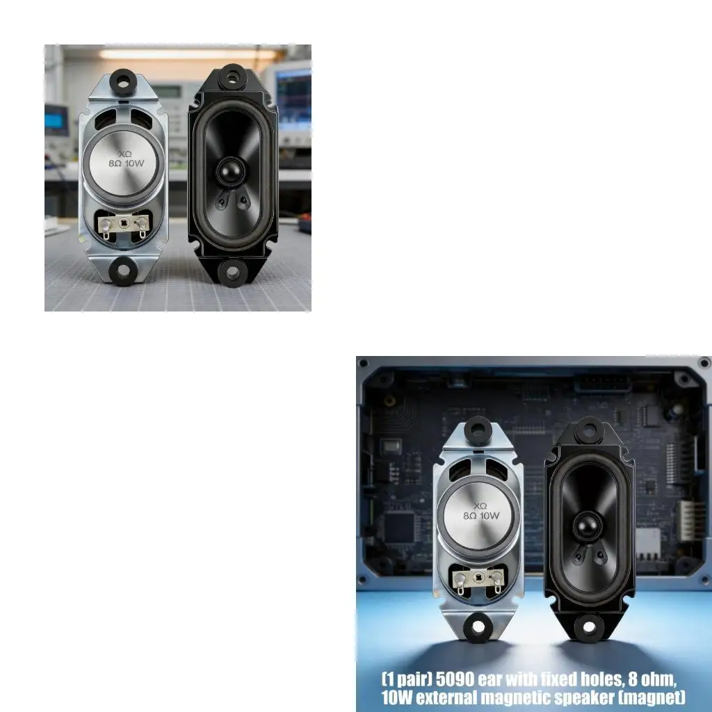 E1PF High Performances 10W External Magnets Loudspeaker With Fixed Holes For Enhanced Music Output 4.72X1.97in Speakers