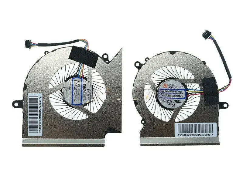 A=Cooling Fan One Pair  For MSI GE65 MS-16U1 Raider GL65 GP65 Leopard CPU-GPU
