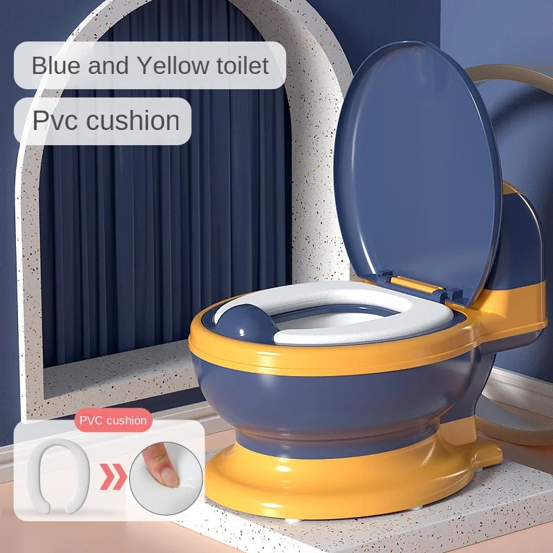 Advanced toilet trainingseatforchildren-realistic andcomfortable, equipped with detachable bowl, built-in paper towel dispenser,