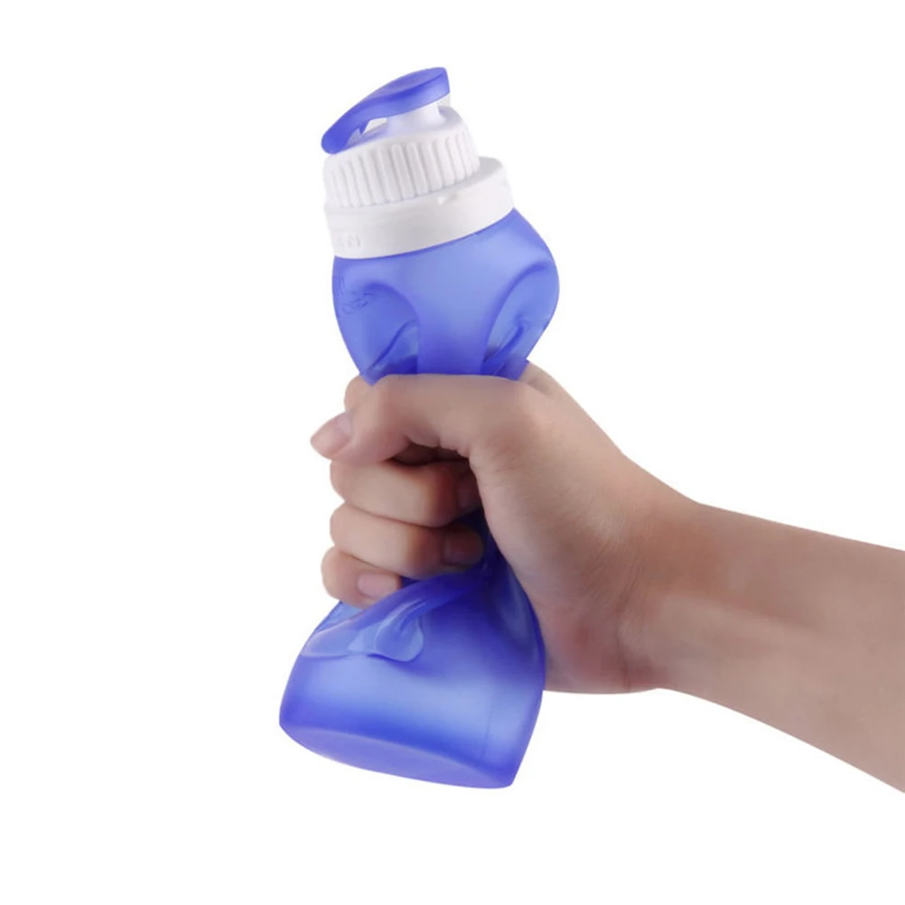 

Foldable Travel Collapsible Water Bottles 500 Ml Silicone Sports Bottle Kettle Cup Joggers Lunch Storage