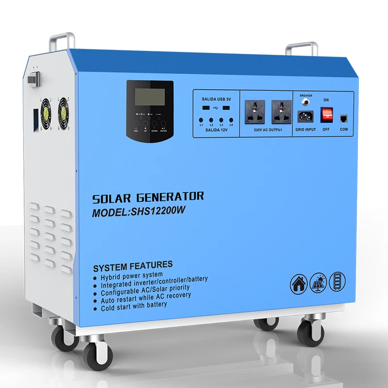 Hybrid On Of Grid Solar Inverter 10kw 48v Mpp 3 Phase  Parallel   With Lithium Battery