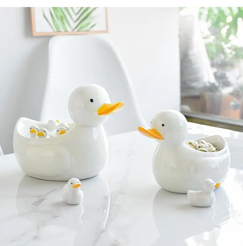 Cartoon Ceramic Duck Chopsticks Rest Public Holder Table Decoration Hand Painted White Porcelain Chopstick