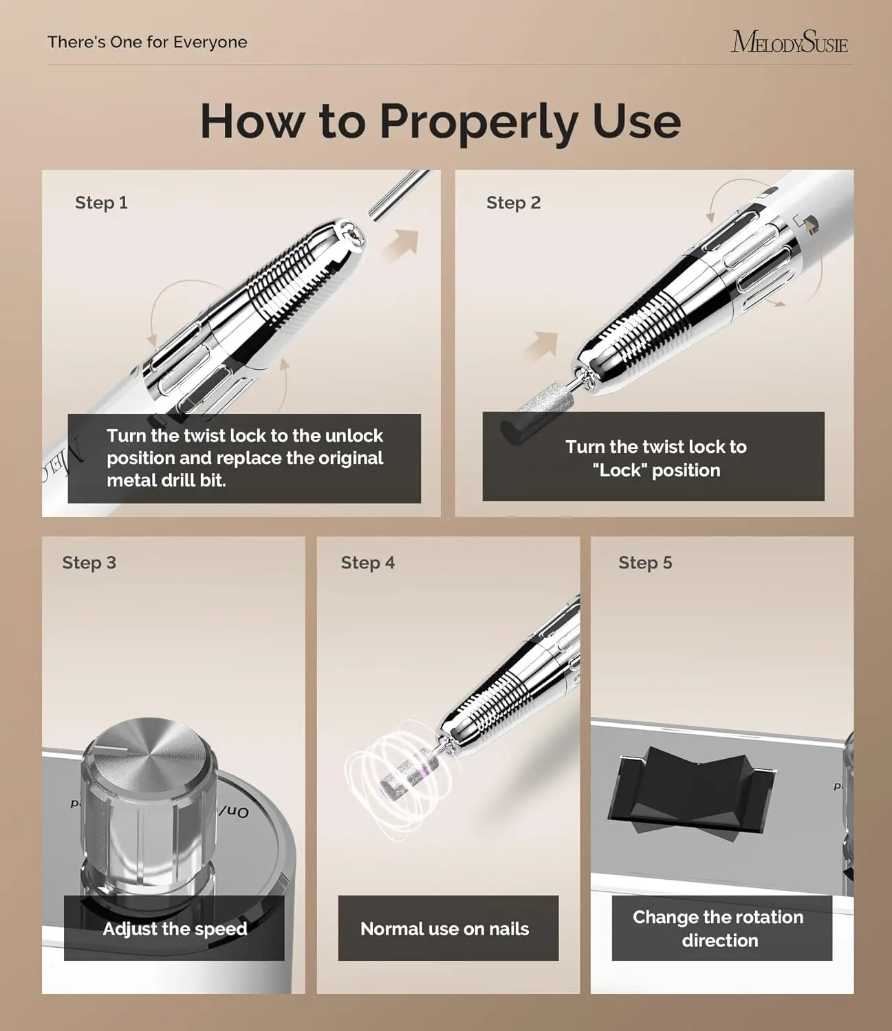 Professional Cordless Nail Drill with 35,000 RPM, Rechargeable Battery, Lightweight Design for Manicure and Gel Removal
