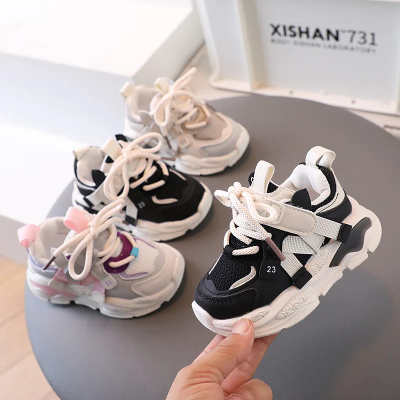 

Toddler Baby Boys Sport Shoes Fashion Mesh Breathable Kids Tennis Chunky Sneakers Children Girls Running Shoes Daddy Shoes New