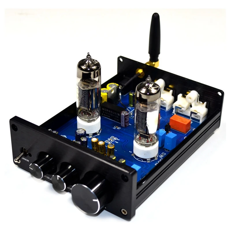 Buffer Hifi 6J5 Bluetooth 4.2 Tube Preamp Amplifier Stereo Preamplifier With Treble Bass Tone Ajustment