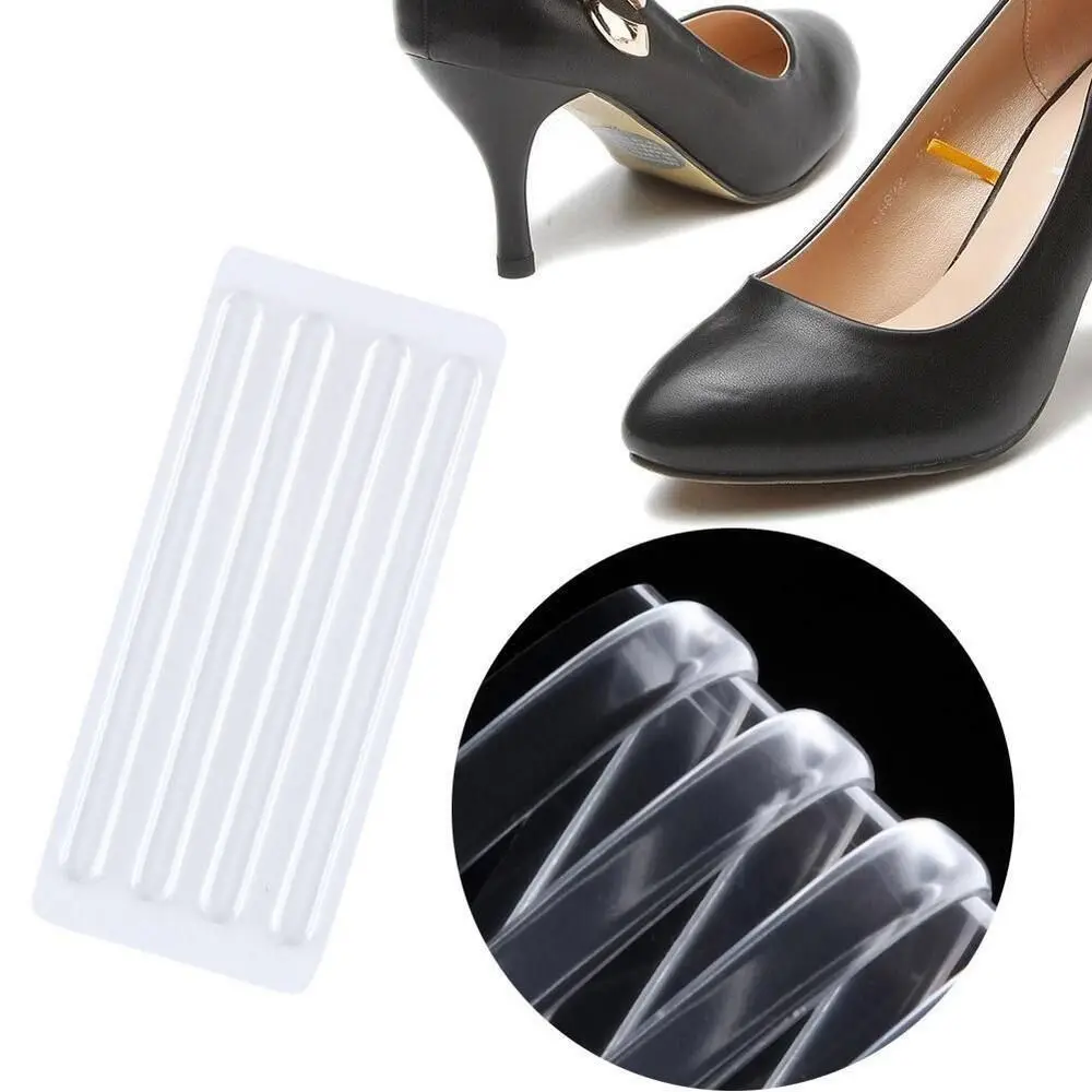 4 個の新しいシリコーンヒールクッションストラップ快適なソフトヒールパッド抗摩擦目に見えない靴インソールハイヒール