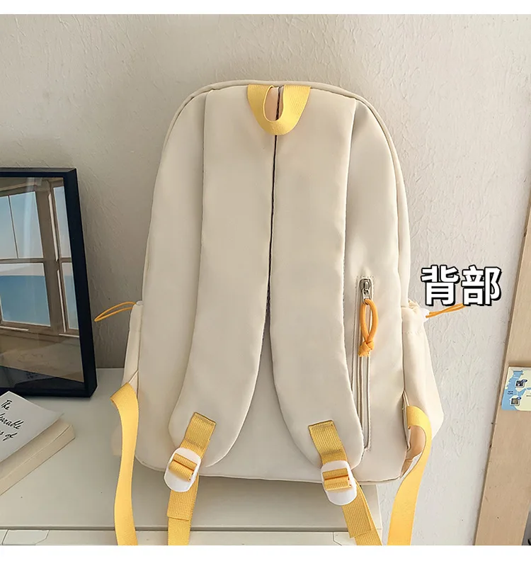 حقيبة مدرسية على ظهره حقيبة مدرسية للطلاب للجنسين حقيبة ظهر من النايلون حقائب ظهر للركاب والسفر والرياضات الخارجية #4