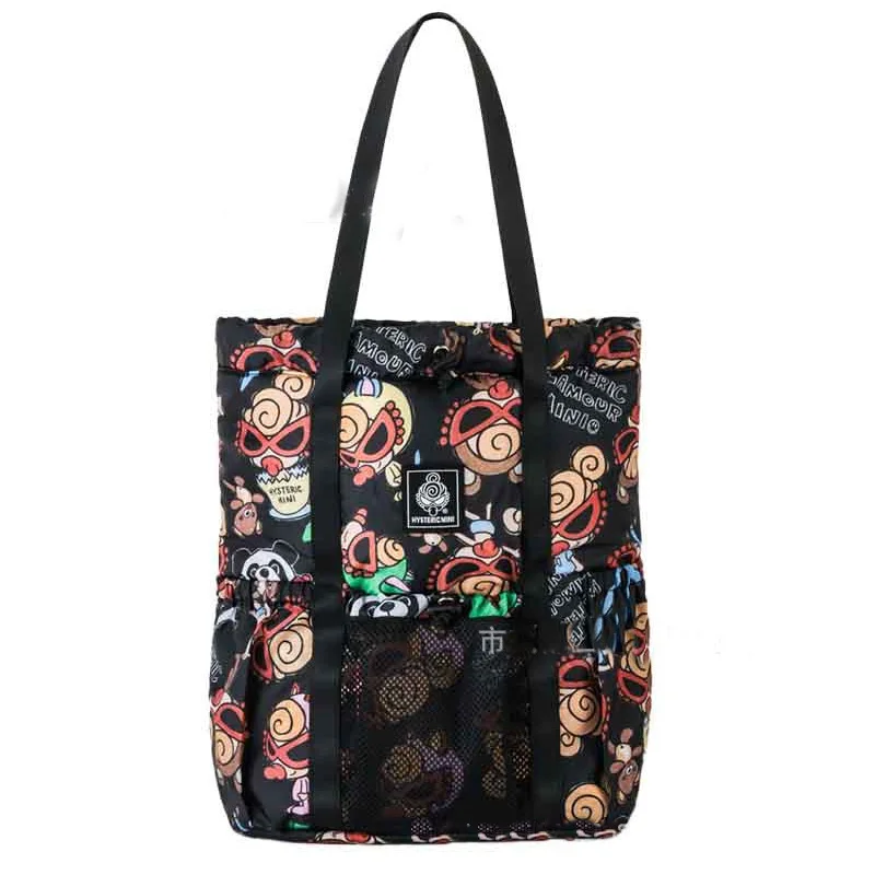 New Hysteric Mini Cute Shoulder Bag Cartoon Large Capacity Handheld Shopping Bag Travel Portable Kawaii Storage Bag Couple Gift