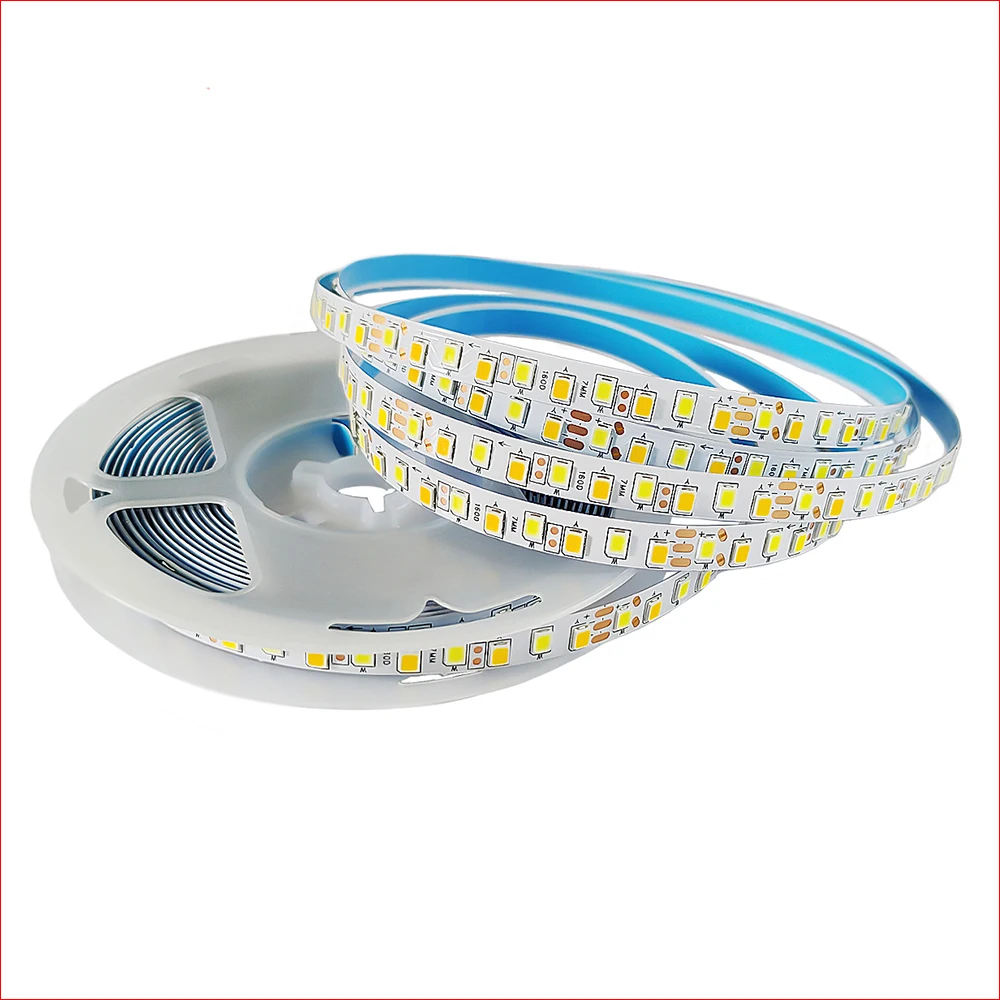 (3 Soldeerverbindingen) 5 Meter Breedte 7Mm 5b8cx2 200ma Sanan 2835 Chip Led Strip Constante Stroom 3 Kleuren Led Lint 16W × 2/Meter.