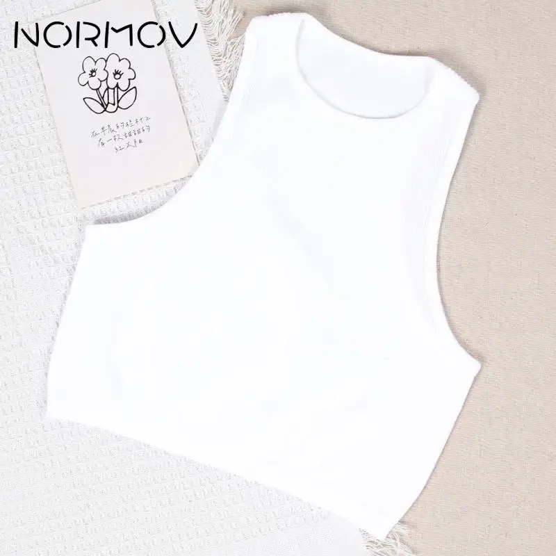 NORMOV – gilet de Yoga sans couture pour femmes, haut de soutien-gorge de sport côtelé, débardeur sans rembourrage, haute résistance, sous-vêtements