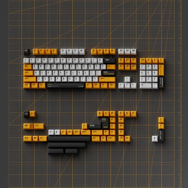 

147PCS PBT Sublimation Cherry Profile Keyboard Cap Keycaps Set Customized for Mechanical Keyboard Accessories
