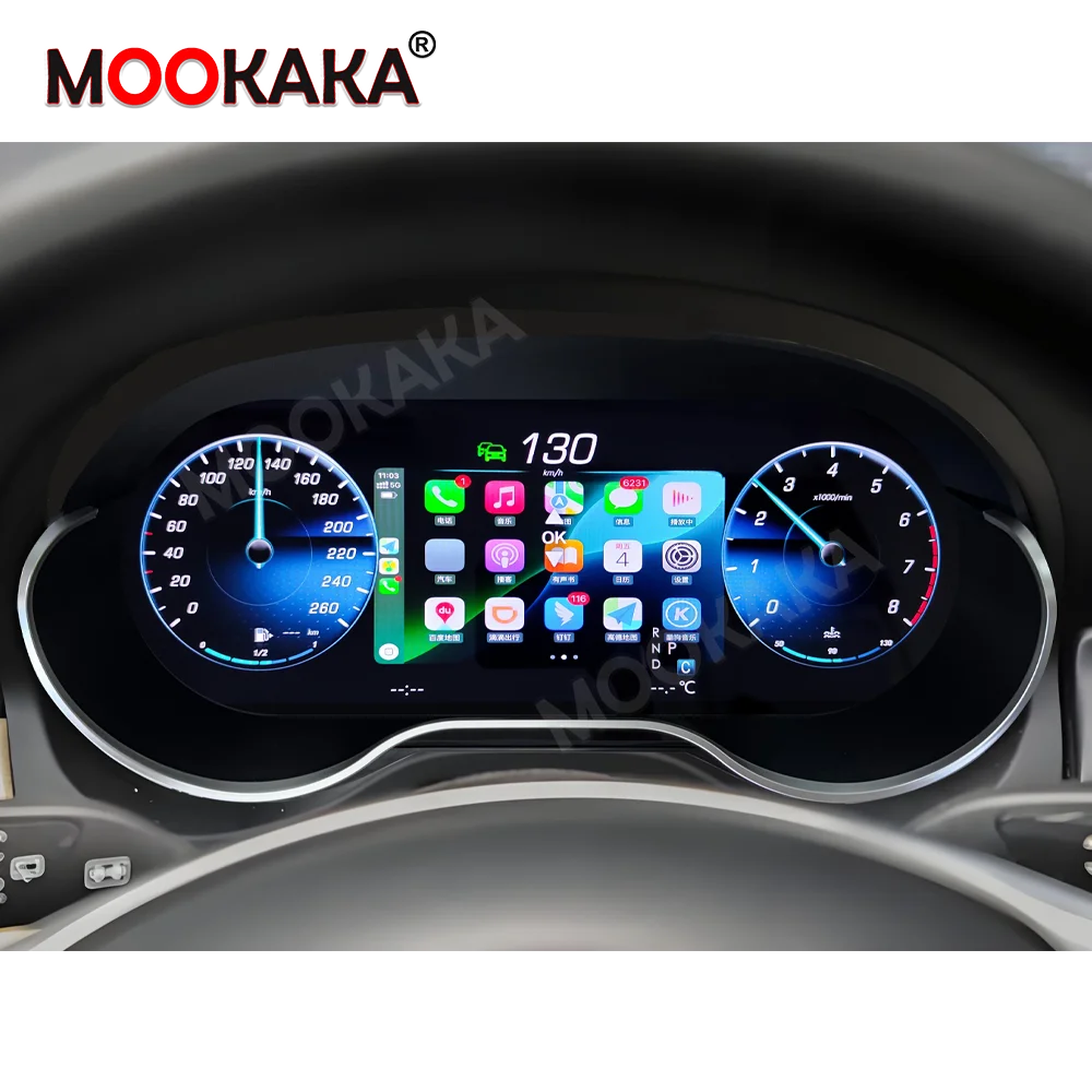 Carplay Tacho Dashboard Für Mercedes Benz GLA 2015-2019 CLA 2013-2019 EINE 2013-2017 Auto LCD Digital Cluster Navi Steuergerät