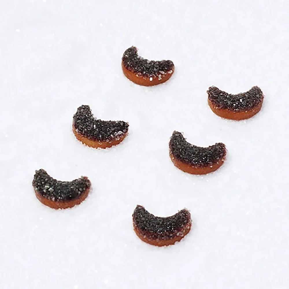 

3/6Pcs 1/12 Dollhouse Accessories Miniatures Star Moon Shape Cookies Mini Dessert Model Toy for Doll House Decoration OB11 bjd