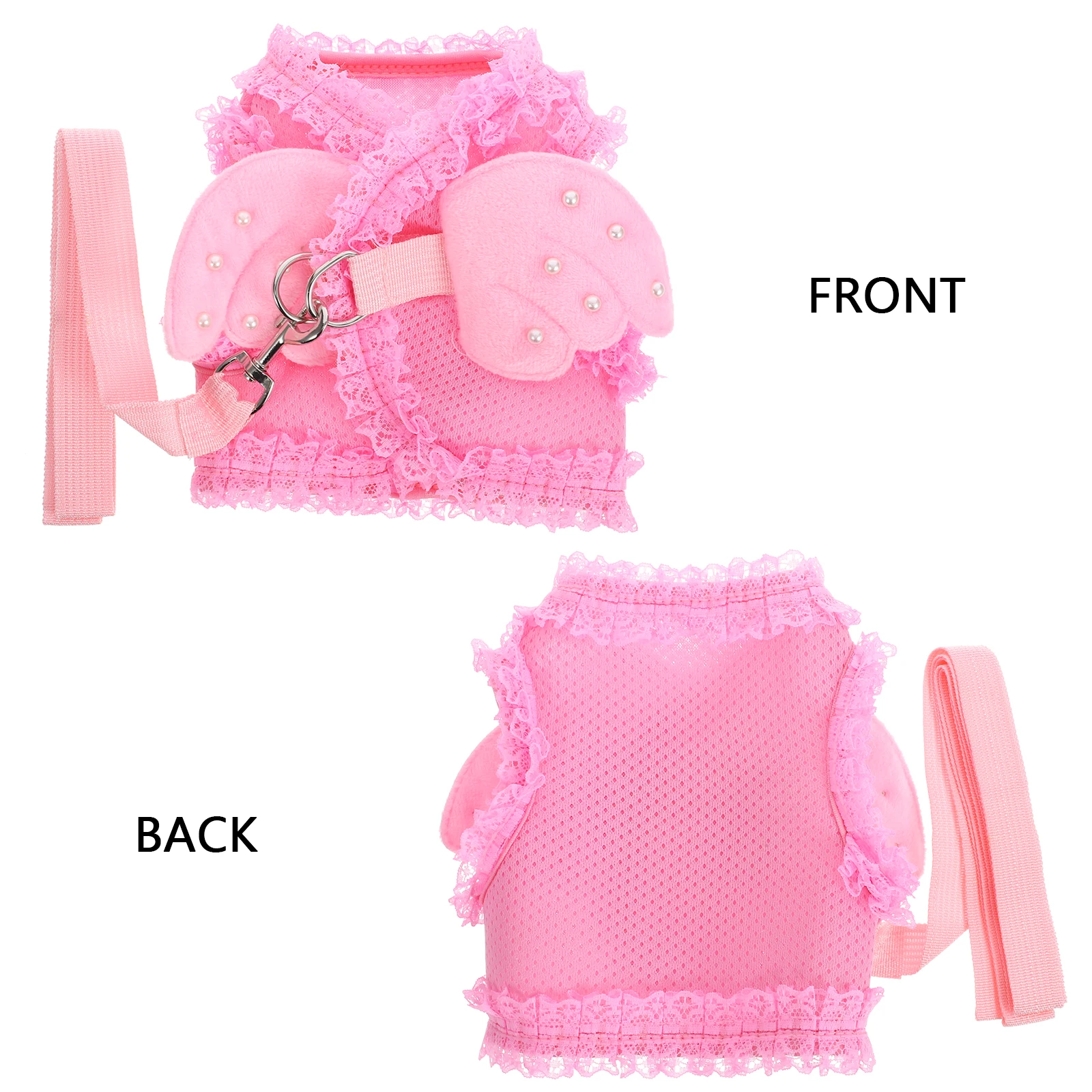 

Adorable Pet Harnesses Angel Cat Harness Chest Strap Durable Lightweight Breathable Chest Protector For Cats Dogs