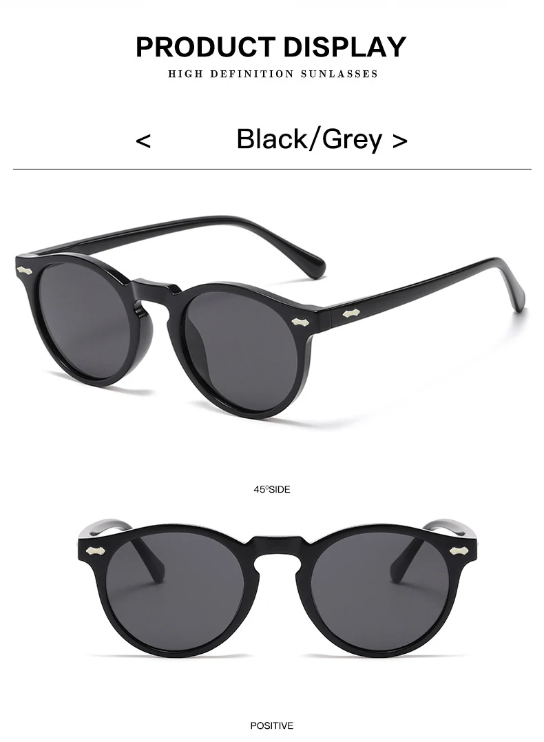 2PCS Neue Stil Von Retro Gläser Runde Mode Mita Sonnenbrille Personalisierte Sonnenbrille JH3053 – Detail 8