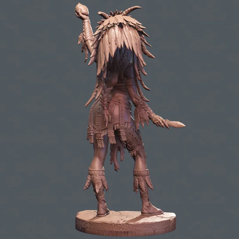 1/24 Figura in resina modello Kit Fantastica figura storica Sacerdote azteco GK Figurine non verniciate smontate Giocattoli