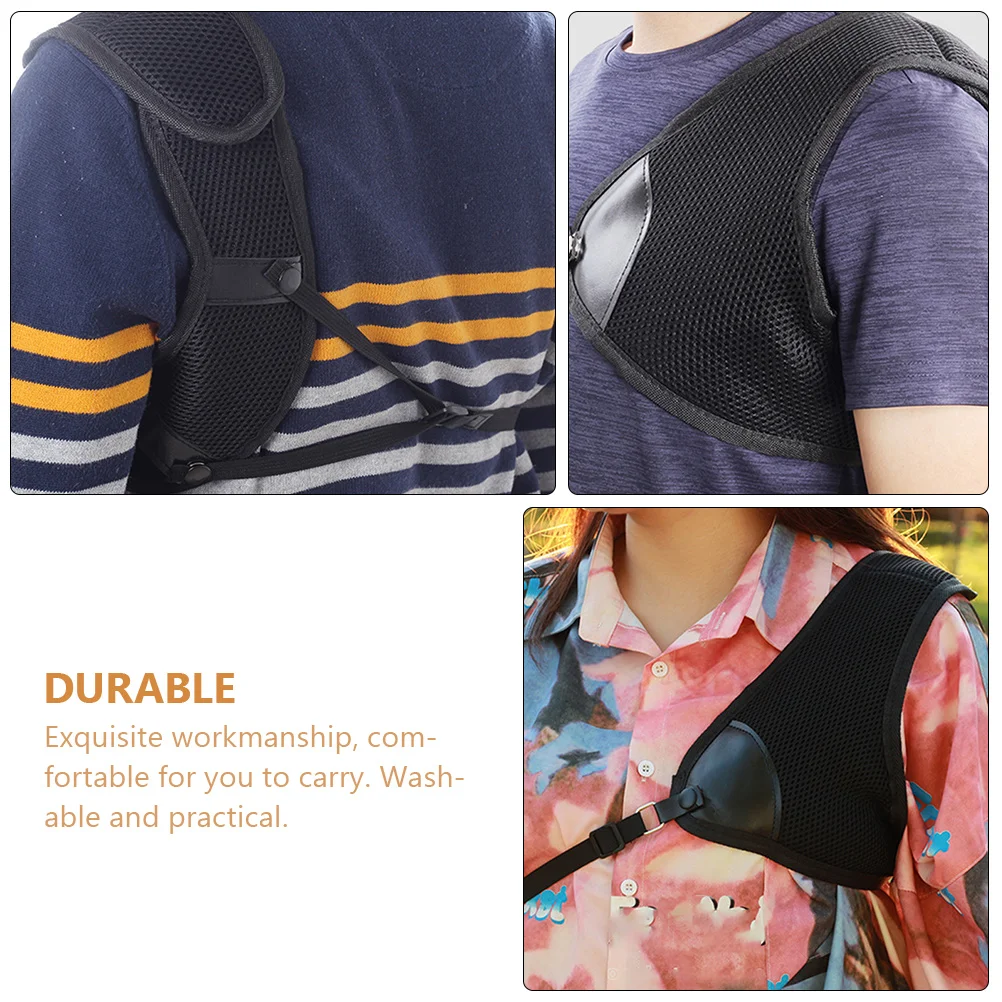 

Black Archery Guard Professional Protector Lightweight Compact Adjustable Suitable Riding Professional Chest Protector Hunting