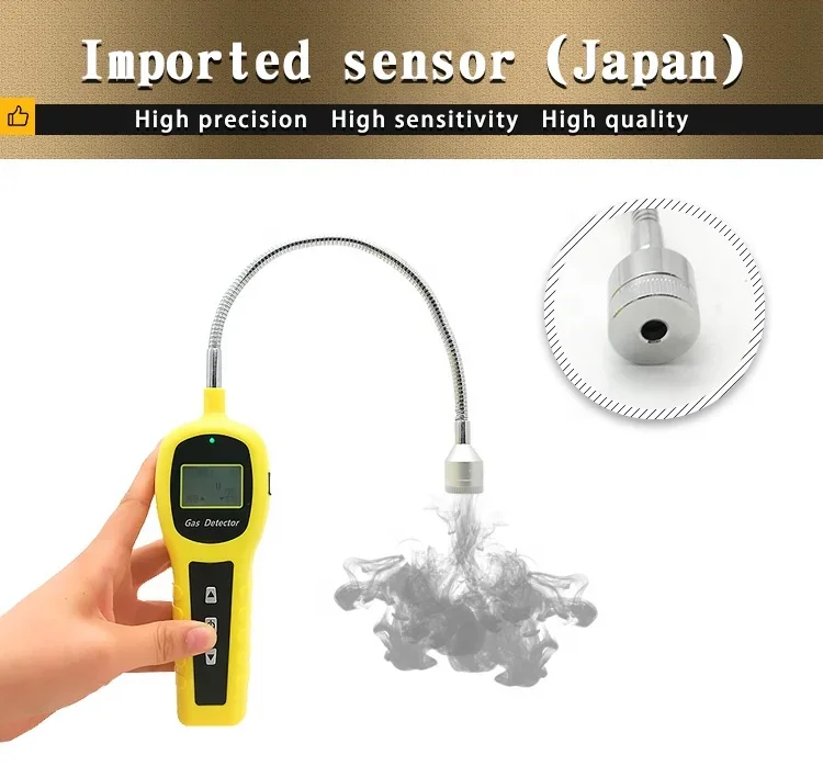 Detector de Gas Natural combustible de mano, fugas de tubería