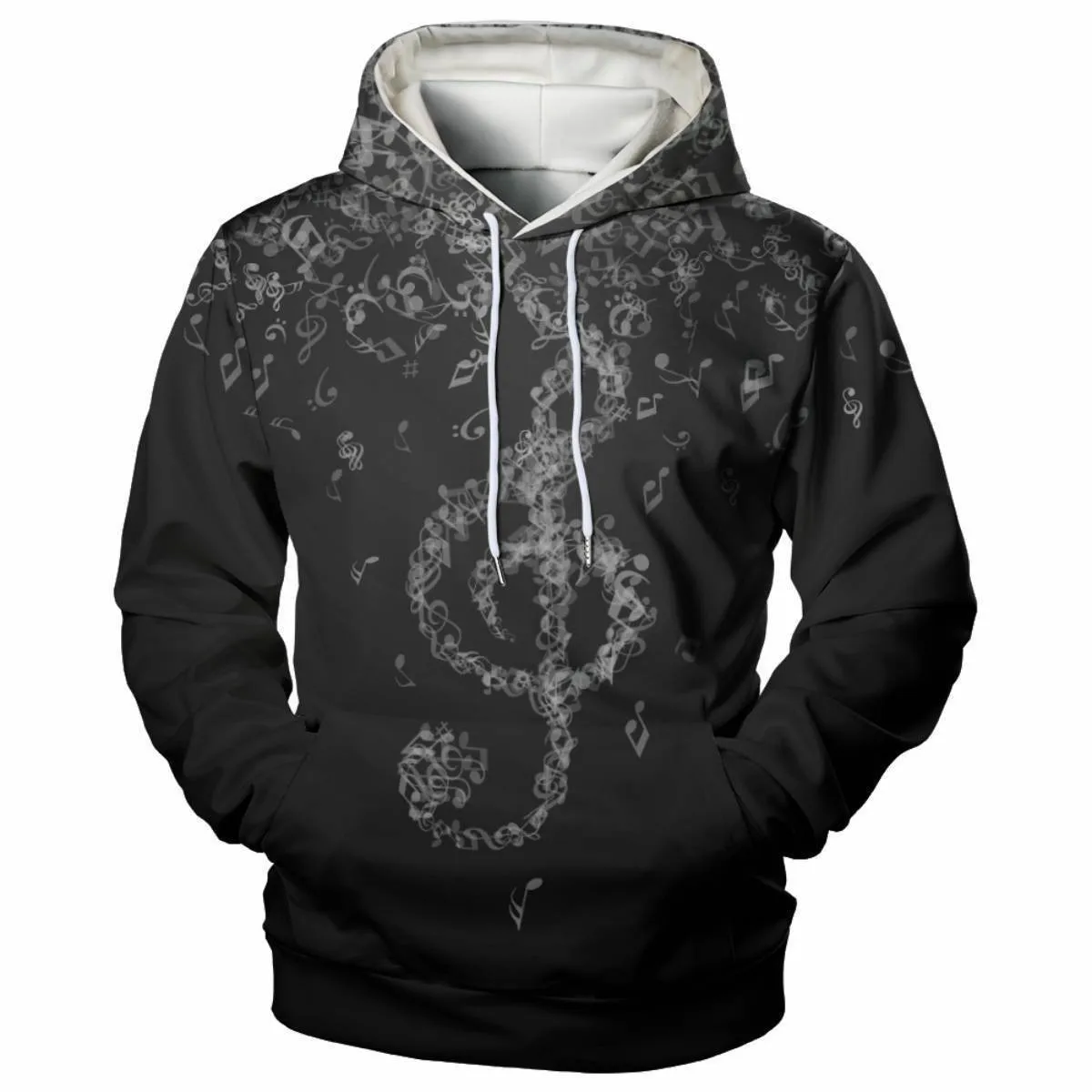 2024 Autumn and Winter Cross-border New Music Character 3D Digital Printing Trend Fashion Loose Men's Hoodie Hoodie