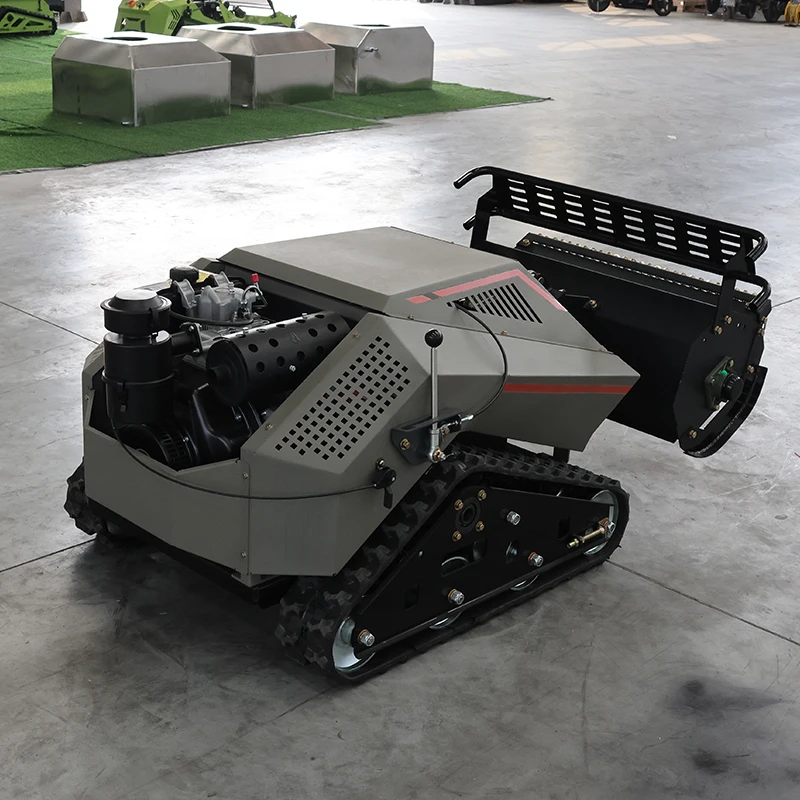 Hot Sale 800mm Multifunctional Smart Lawn Mower Diesel Robot Turn Remote Control Lawn Mowers With Rotary Tiller