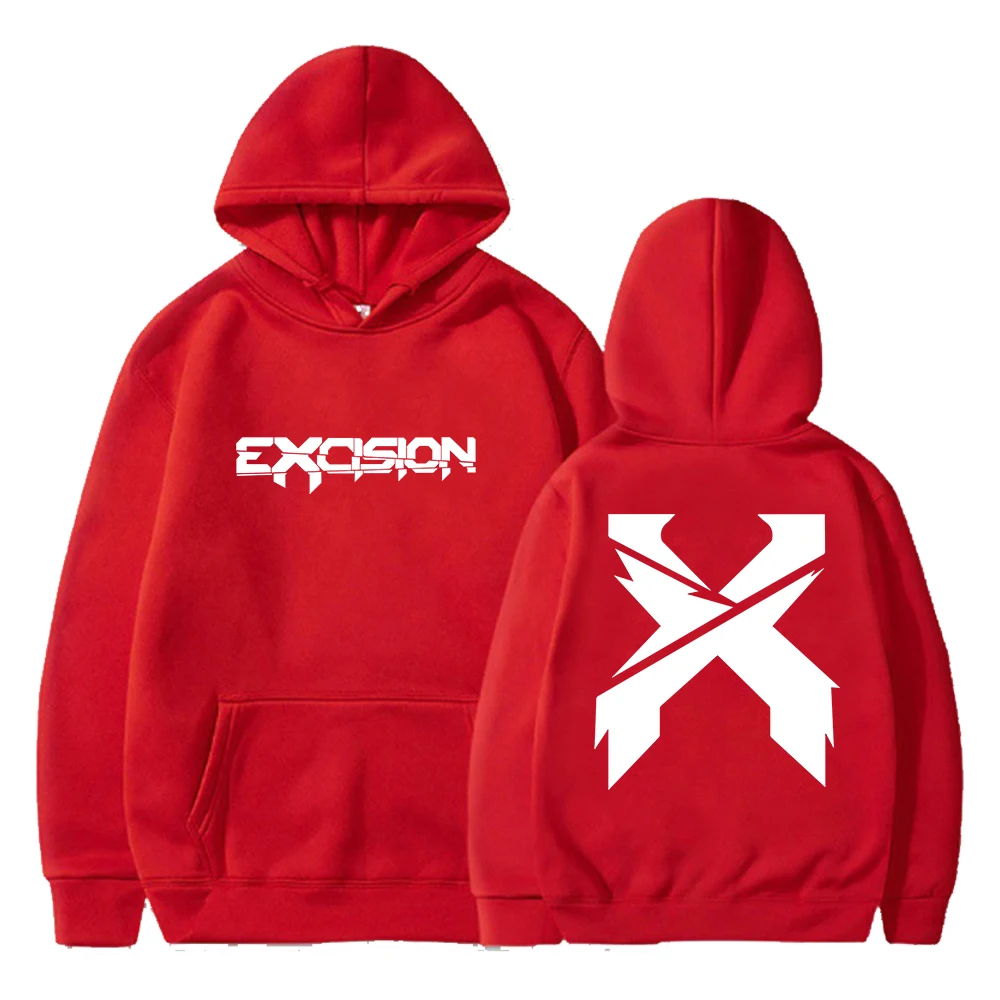 Excision Merch Cover Hoodie 2024 Nexus Tour Unisex Long Sleeve Streetwear Women Men Hooded Sweatshirt Fashion Clothes