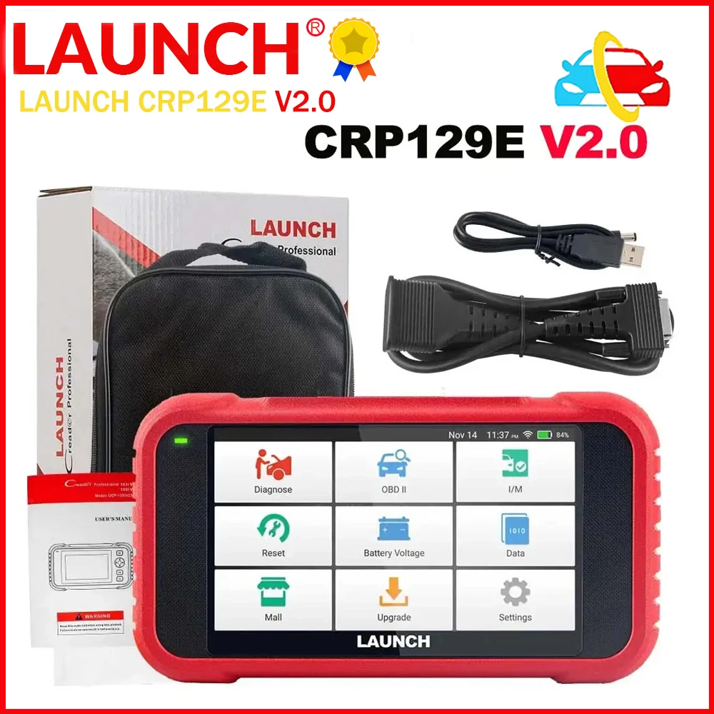 

LAUNCH X431 CRP129E V2.0 ABS/SRS/TCM/ENG Diagnostic Tool Oil/EPB/TPMS/SAS/BMS/Throttle/Injector Service Free Update PK CRP129X