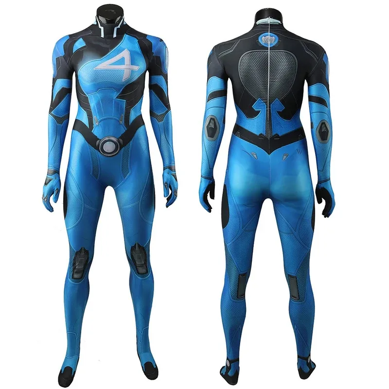 

2025 22 Game Rival Cosplay Susan Storm Bunny Girl Blue Red Jumpsuit Hallowmas Carnival Disguise Roleplay Suits Outfit For Women