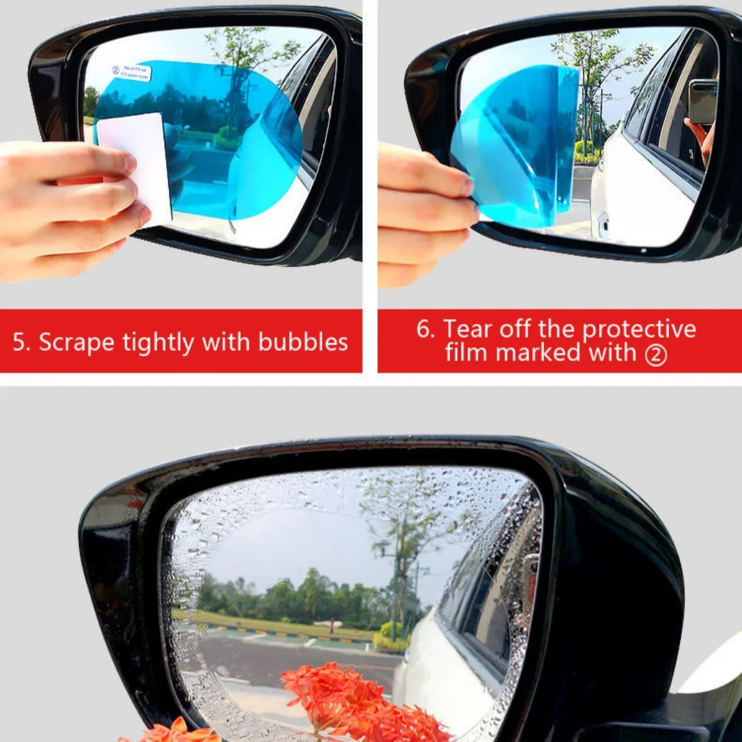 

Car Rearview Mirror Sticker Rainproof Film for Honda Pilot Insight HR-V CR-V Odyssey Jazz Fit Sports Ridgeline