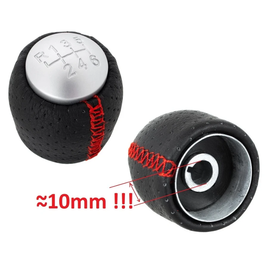 Pomo de Palanca de Cambios para ALFA ROMEO 159 BRERA SPIDER (05-11) 5/6 Velocidades, Palanca de Cambios Roja, Blanca y Negra, Accesorios para Auto