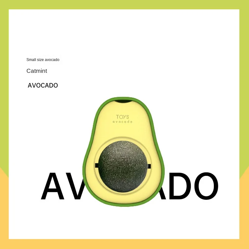 Avocado Shape Cat Toys Gatos Catnip Mint Interactive Ball Mascotas Pet Accessories Companion Bionic Fun Healthy Gut