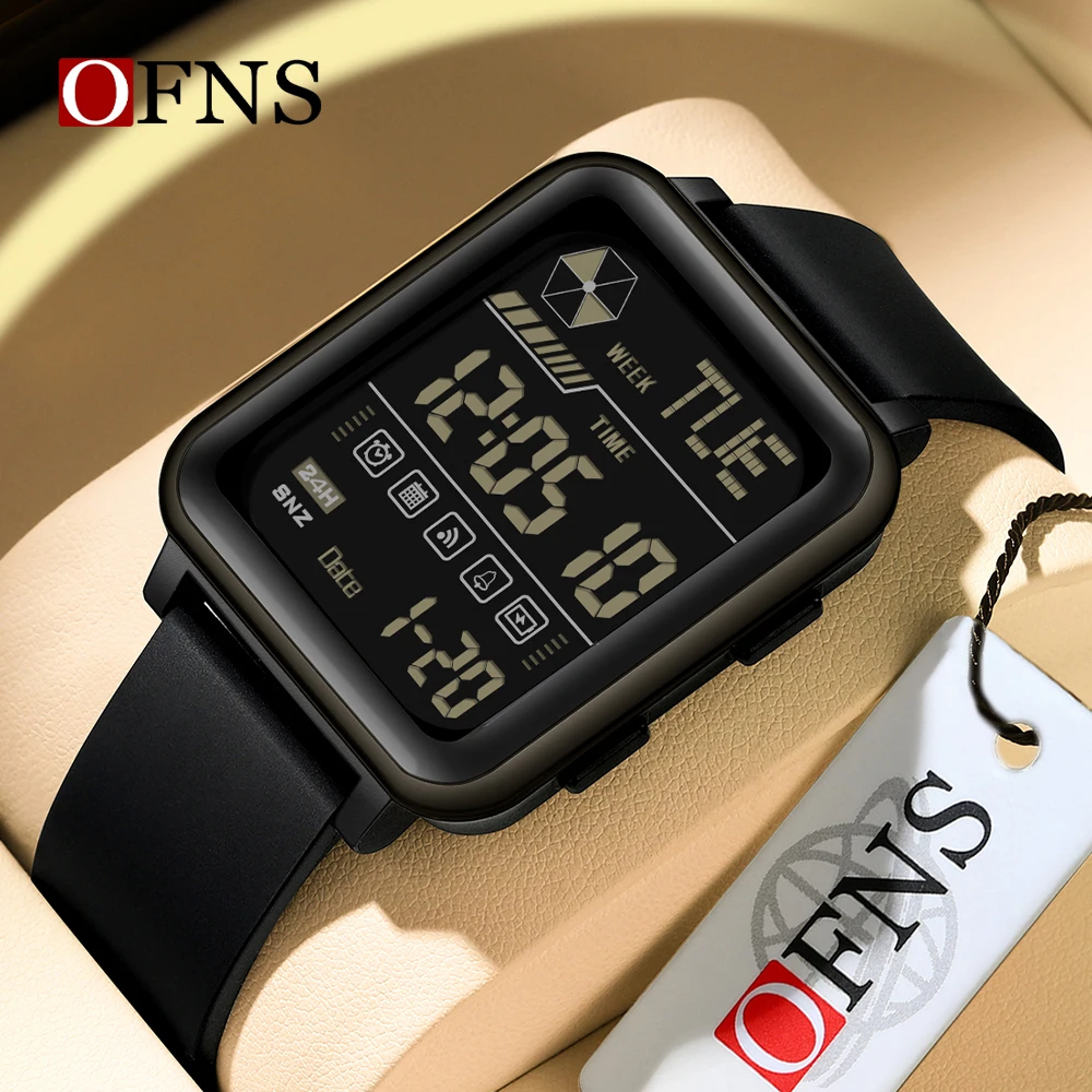 

OFNS 6159 New Electronic Digital Watch Men's Military Sports Watch Top Luxury LED Stop Watch Waterproof Men's Electronic Watch