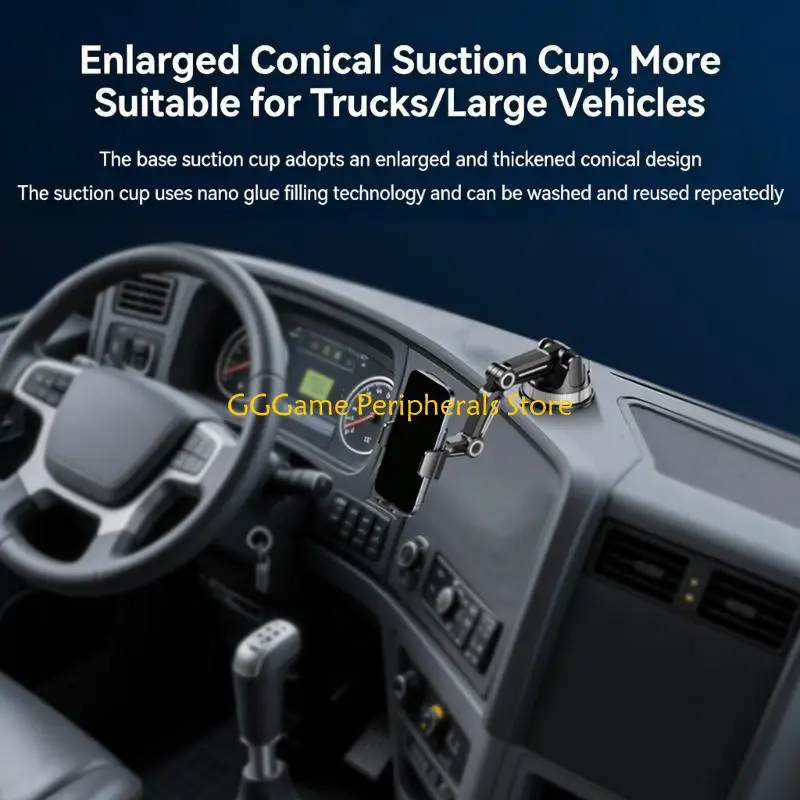 

U55B Truck Dashboard Mount Stand Suction Cup Cradle 360 Degree Rotating