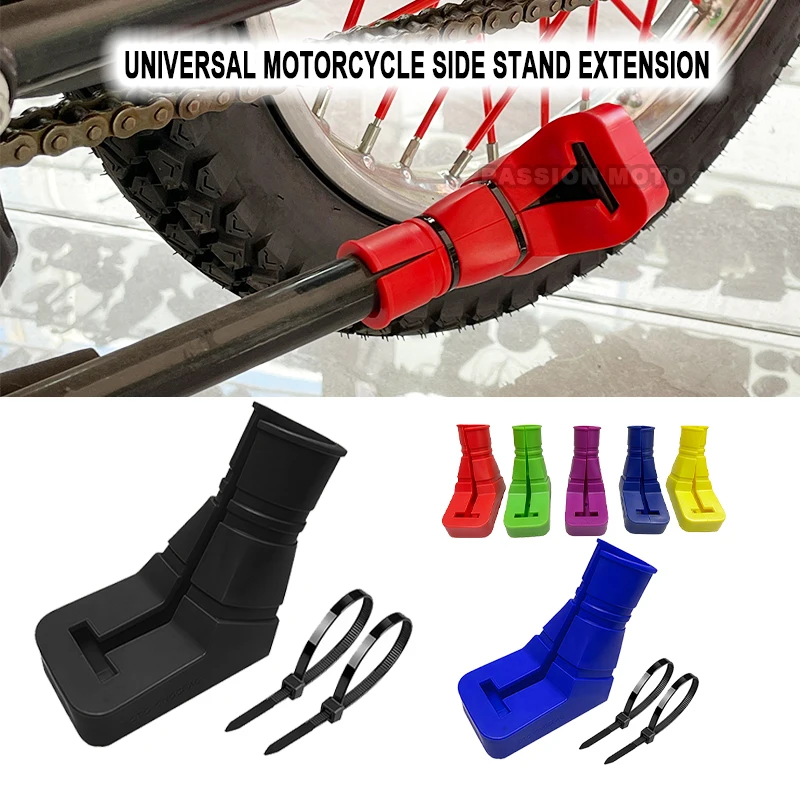 Motorcycle Kickstand Extender Foot Side Stand Extension Foot Pad Support Plate FOR SXF EXC CRF YZ YZF KX KXF KLX WR WRF
