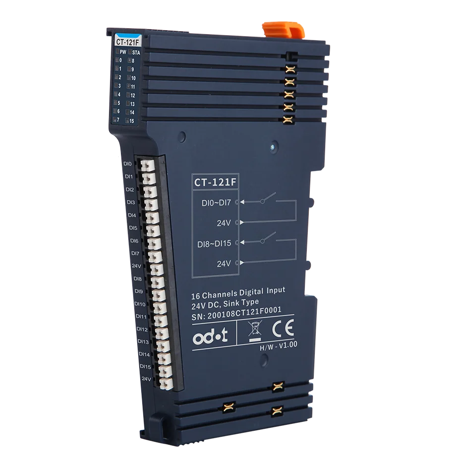 

ODOT CT-121F Industrial Remote Control Digital Input Output Analog Input Output Card 16 DI Remote IO Module
