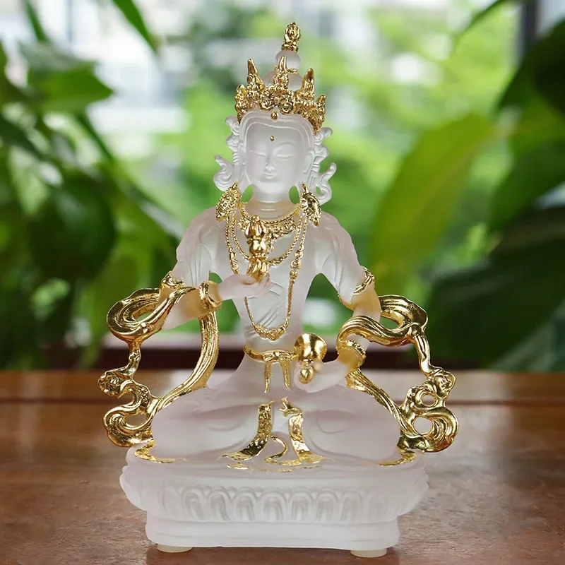 

Advanced Colored Glaze King Kong Sa Paste Gold Buddha Home For Buddha Supplies Desktop Ornaments Handicraft Gifts