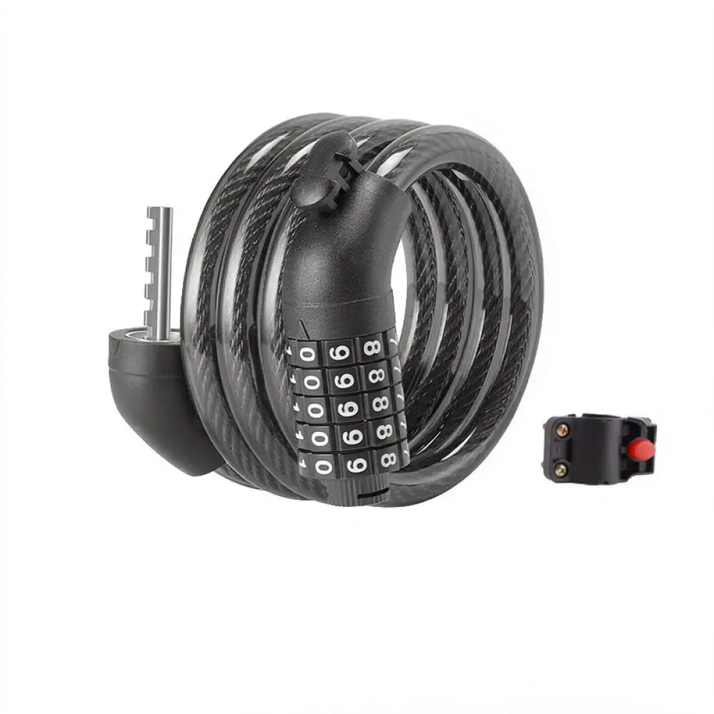 Bike Security Lock Anti Theft Cable Combination Code For Mountain Road Cycling Electric Scooter Motorcycle Equipment