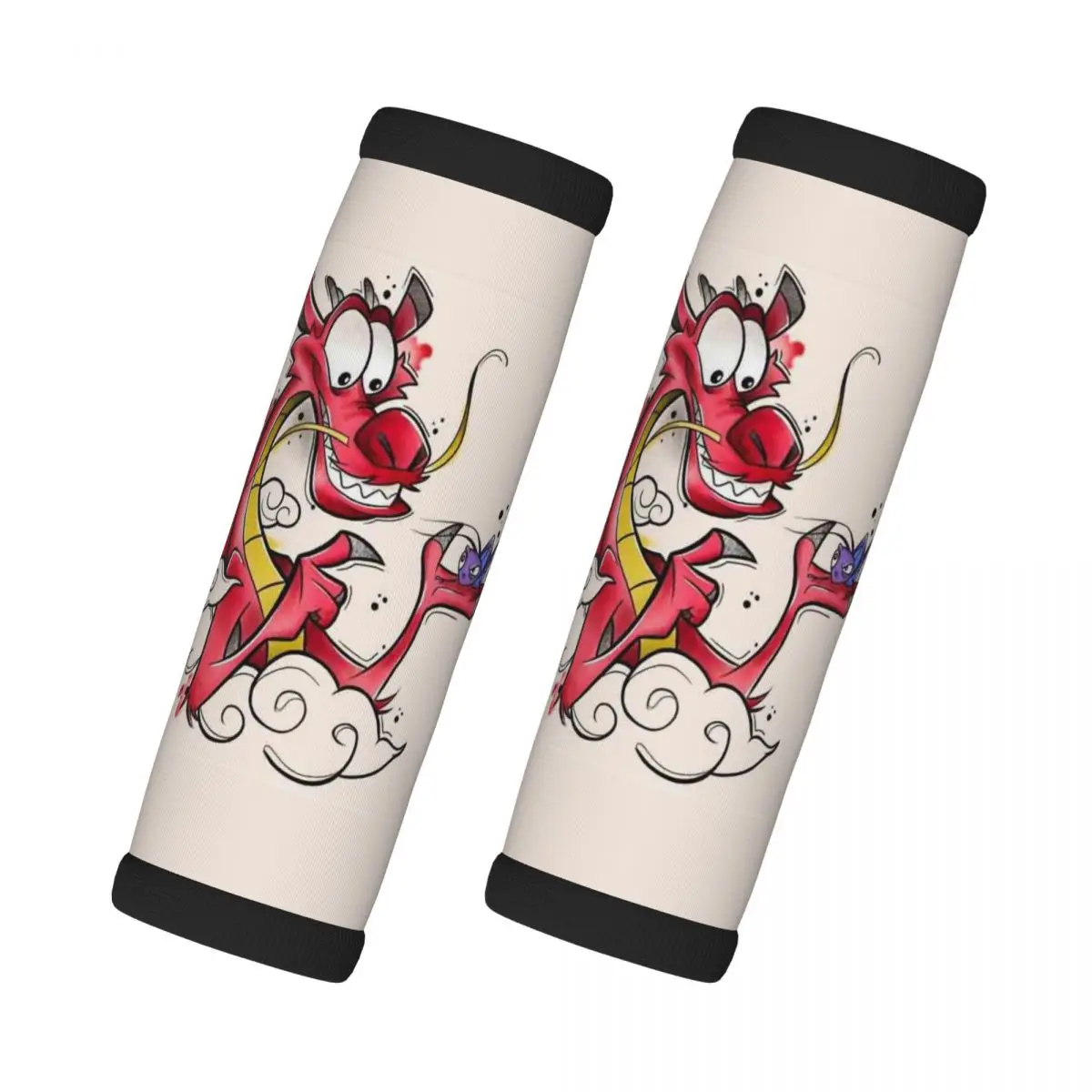 

Пользовательские обои Mushu, 2 шт., ручка для багажа, идентификатор чемодана, ручка, неопреновая ручка для двери багажа