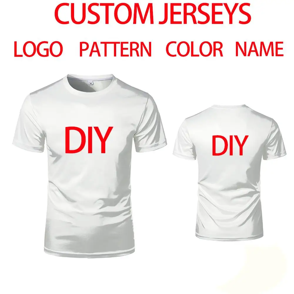 DIY Jerseys For Men Women Customized Text Logo Your Own Design Photo Print Apparel Advertising T-shirt Summer Breathable Tee