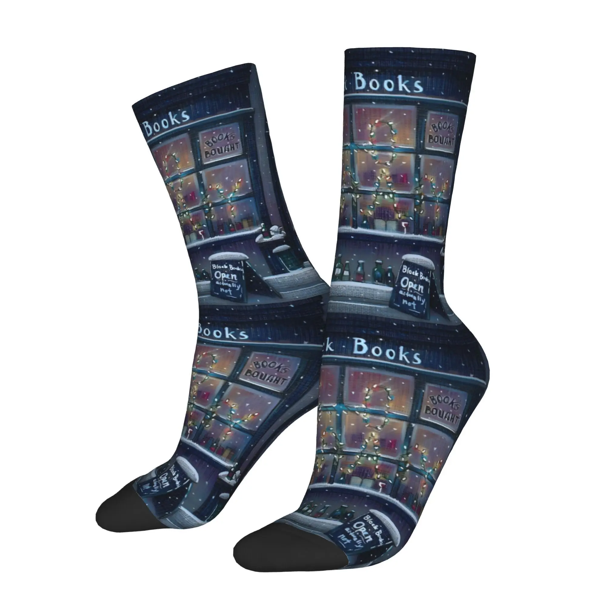 

Books Knowledge Learning Men Novelty Athletic Socks Cycling Design for All Seasons
