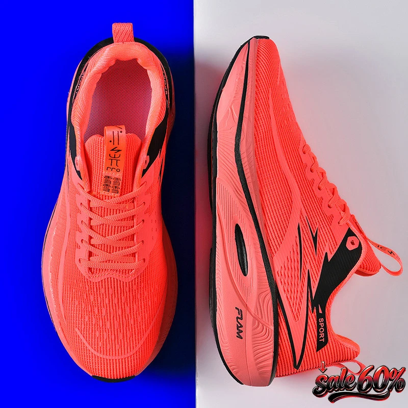 Men's Shoes Air Cushion Runner Trainers Tenis Plate Sports Running Shoes Women Comfortable Athletic Speciality Marathon Sneakers