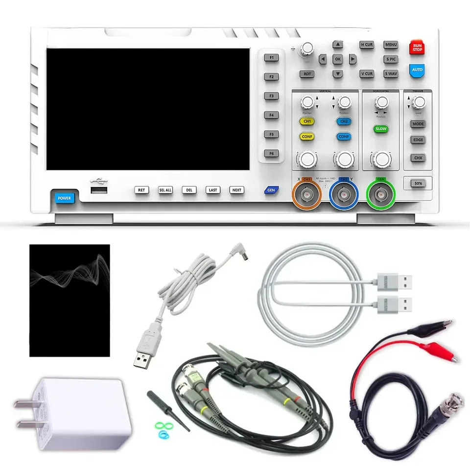 1014D Digital Oscilloscope 2 in 1 Dual Channel Input Signal Generator 100MHz*2 Ana-log Sampling Rate 1GS/s