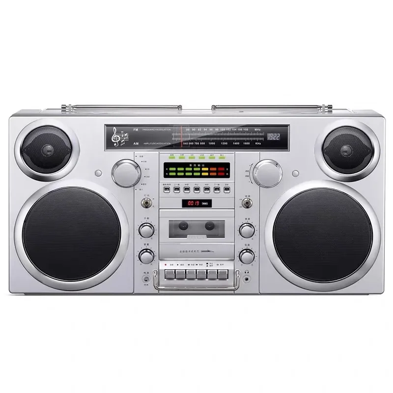 Tape Drive Radio Rock Large Wireless Bluetooth Speaker Karaoke All-in-One Machine High-Quality Audio System